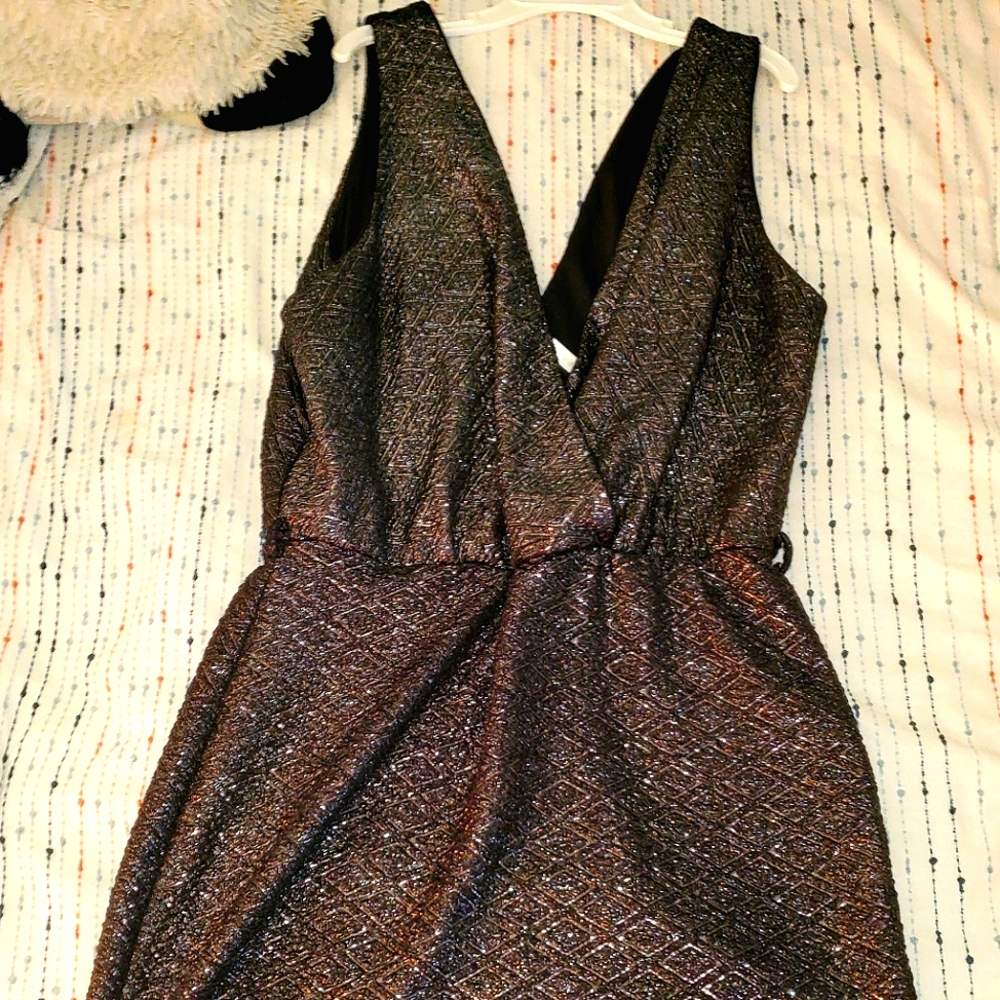 Mini dress, silver, Jacaranda